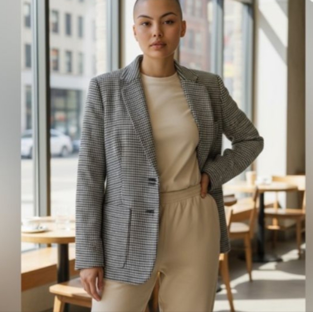 Tommy Hilfiger Club Check Power Business Blazer Single Breasted